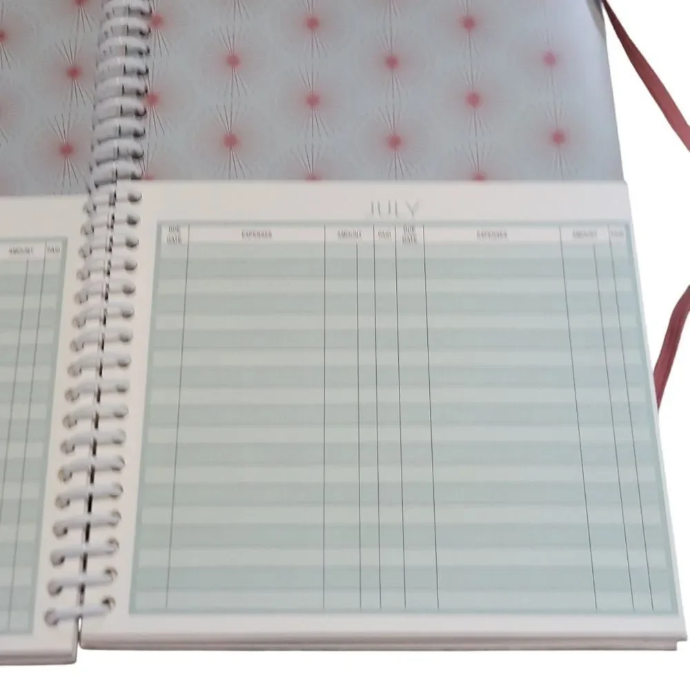 Yearly home finance & bill organizer